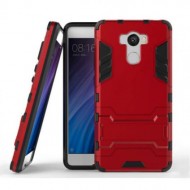 Ударопрочный чехол-подставка Transformer для Xiaomi Redmi 4/ 4 Pro/ 4 Prime с мощной защитой корпуса Красный / Dante Red