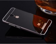 Металлический бампер с акриловой вставкой с зеркальным покрытием для Xiaomi Redmi Note 3 / Pro Черный