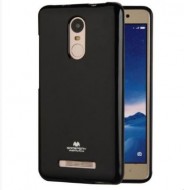 TPU чехол Mercury Jelly Color series для Xiaomi Redmi Note 4 Черный
