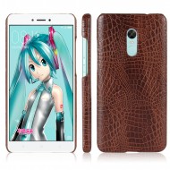 Кожаный чехол-накладка с имитацией кожи крокодила для Xiaomi Redmi Note 4X Коричневый