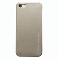 TPU чехол Mercury iJelly Metal series для Apple iPhone 5/5S/SE Золотой
