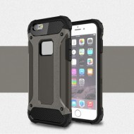 Бронированный противоударный TPU+PC чехол Immortal для Apple iPhone 6/6s (4.7") Металл / Gun Metal