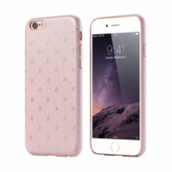 Чехол с имитацией кожи Stars для Apple iPhone 6/6s (4.7") Розовый