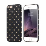 Чехол с имитацией кожи Stars для Apple iPhone 6/6s (4.7") Черный