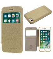 Чехол (книжка) Mercury Wow Bumper series для Apple iPhone 7 (4.7") Золотой