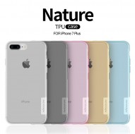 TPU чехол Nillkin Nature Series для Apple iPhone 7 plus (5.5") Золотой (прозрачный)