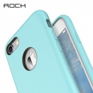 TPU чехол Rock Silicon Touch Series для Apple iPhone 7 plus (5.5") Голубой / Light Blue