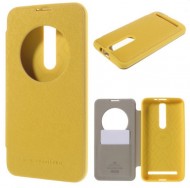 Чехол (книжка) Mercury Wow Bumper series для Asus Zenfone 2 (ZE551ML/ZE550ML) Желтый