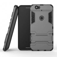 Ударопрочный чехол-подставка Transformer для Huawei Nexus 6P с мощной защитой корпуса Металл / Gun Metal