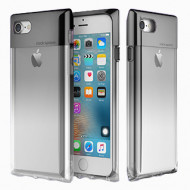 TPU+PC чехол Rock Crystal Series для Apple iPhone 7 (4.7") Черный / Transparent black