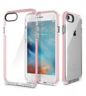 TPU+PC чехол Rock Guard Series для Apple iPhone 7 (4.7") Розовый / Transparent pink