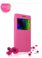 Кожаный чехол (книжка) Nillkin Sparkle Series для Lenovo P70 Розовый
