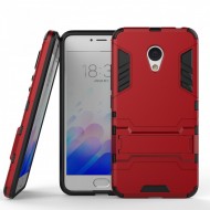 Ударопрочный чехол-подставка Transformer для Meizu M5 Note с мощной защитой корпуса Красный / Dante Red