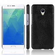 Кожаный чехол-накладка с имитацией кожи крокодила для Meizu M5s Черный