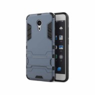 Ударопрочный чехол-подставка Transformer для Meizu Pro 6 Plus с мощной защитой корпуса Серый / Metal slate