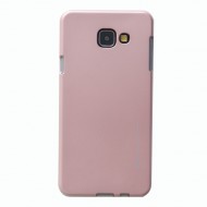TPU чехол Mercury iJelly Metal series для Samsung A310F Galaxy A3 (2016) Rose Gold