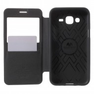 Чехол (книжка) Mercury Wow Bumper series для Samsung A500H / A500F Galaxy A5 Черный