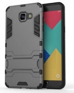 Ударопрочный чехол-подставка Transformer для Samsung A510F Galaxy A5 (2016) с мощной защитой корпуса Металл / Gun Metal