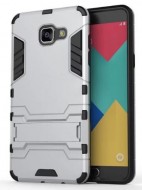 Ударопрочный чехол-подставка Transformer для Samsung A510F Galaxy A5 (2016) с мощной защитой корпуса Серебряный / Satin Silver