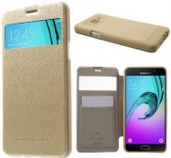 Чехол (книжка) Mercury Wow Bumper series для Samsung A510F Galaxy A5 (2016) Золотой