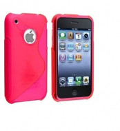 TPU Duotone для Apple Iphone 3G/S Розовый (матово/прозрачный)