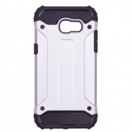 Бронированный противоударный TPU+PC чехол Immortal для Samsung A720 Galaxy A7 (2017) Серебряный