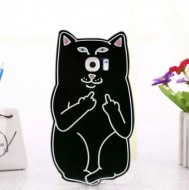 Чехол F*ck Off Cat для Samsung G925F Galaxy S6 Edge Черный