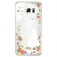 Тонкий силиконовый чехол с принтом "Алиса в стране чудес" для Samsung G930F Galaxy S7 Алиса и кролик