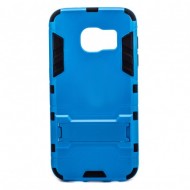 Ударопрочный чехол-подставка Transformer для Samsung G930F Galaxy S7 с мощной защитой корпуса Синий / Navy Blue
