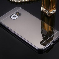 Металлический бампер с акриловой вставкой с зеркальным покрытием для Samsung G955 Galaxy S8 Plus Черный