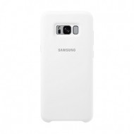 Оригинальный силиконовый чехол для Samsung G955 Galaxy S8 Plus Белый / White