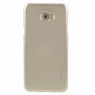 TPU чехол Mercury Jelly Color series для Samsung Galaxy C7 Pro Золотой