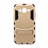 Ударопрочный чехол-подставка Transformer для Samsung J500H Galaxy J5 с мощной защитой корпуса Золотой / Champagne Gold