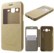 Чехол (книжка) Mercury Wow Bumper series для Samsung J500H Galaxy J5 Золотой