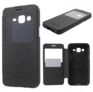 Чехол (книжка) Mercury Wow Bumper series для Samsung J500H Galaxy J5 Черный