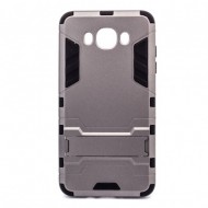 Ударопрочный чехол-подставка Transformer для Samsung J710F Galaxy J7 (2016) с мощной защитой корпуса Металл / Gun Metal