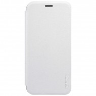 Кожаный чехол (книжка) Nillkin Sparkle Series для Samsung J730 Galaxy J7 (2017) Белый