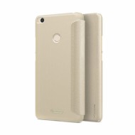 Кожаный чехол (книжка) Nillkin Sparkle Series для Xiaomi Mi Max 2 Золотой