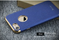 Кожаная накладка iPaky Chrome Series для Apple iPhone 7 (4.7") Синий