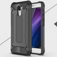 Бронированный противоударный TPU+PC чехол Immortal для Xiaomi Redmi 4 Металл / Gun Metal