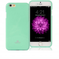 TPU чехол Mercury Jelly Color series для Apple iPhone 4/4S Бирюзовый