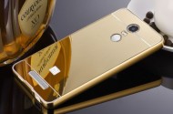 Металлический бампер с акриловой вставкой с зеркальным покрытием для Xiaomi Redmi Note 3 / Pro Золотой