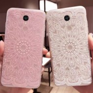 TPU чехол матовый soft touch для Xiaomi Redmi Note 4 Узор Розовый