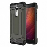 Бронированный противоударный TPU+PC чехол Immortal для Xiaomi Redmi Note 4X Металл / Gun Metal