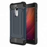 Бронированный противоударный TPU+PC чехол Immortal для Xiaomi Redmi Note 4X Серый / Metal slate