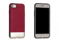 Кожаная накладка с металлической вставкой ROCK Elite Series для Apple iPhone 7 (4.7") Красный / Red