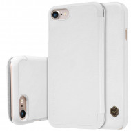 Кожаный чехол (книжка) Nillkin Qin Series для Apple iPhone 7 (4.7") Белый