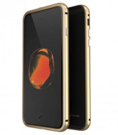 Металлический бампер Luphie с акриловой вставкой для Apple iPhone 7 (4.7") Золотой / Черный