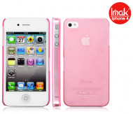 Пластиковая накладка IMAK 0,7 mm Color series для Apple iPhone 4/4S Розовый
