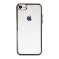 Прозрачный силиконовый чехол для Apple iPhone 7 (4.7") с глянцевой окантовкой Серый